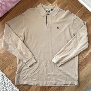 Burberry long sleeve polo